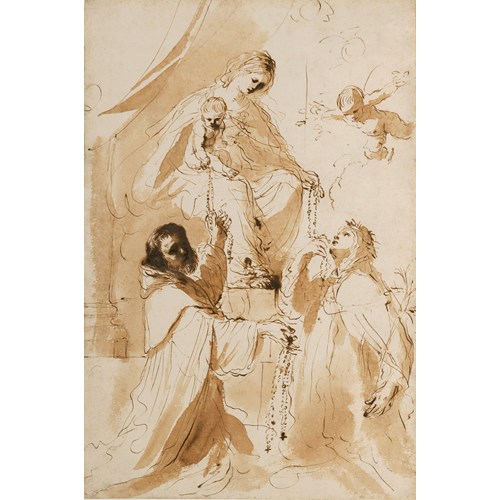 The Virgin of the Rosary with Saints Dominic and Catherine of Siena